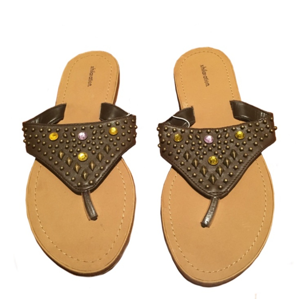 Studded Flat Sandals